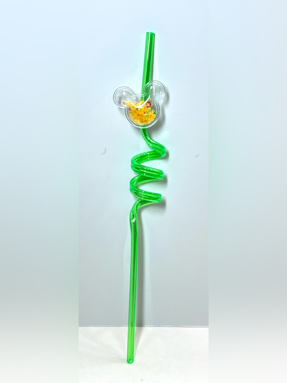 Green Spiral Party Straw